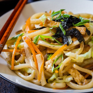 40. Vegetables Teppanyaki Udon (Stir-Fried)