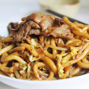 40. Pork Teppanyaki Udon (Stir-Fried)